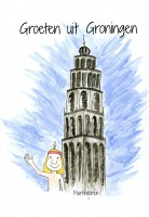 Kaart Groeten uit Groningen (Martinitoren)